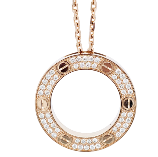 Подвеска Cartier Love с бриллиантами