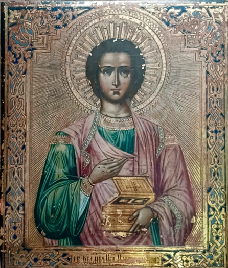 Икона с коммерческой ценностью, академическое письмо Палех
