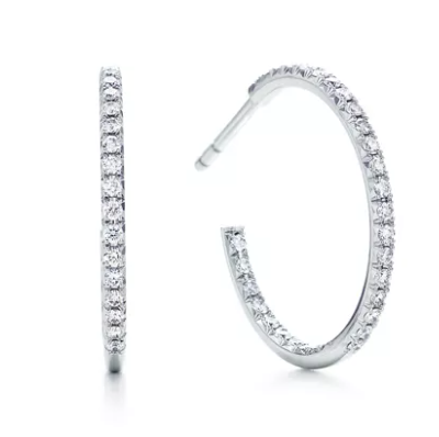Серьги-кольца Tiffany
